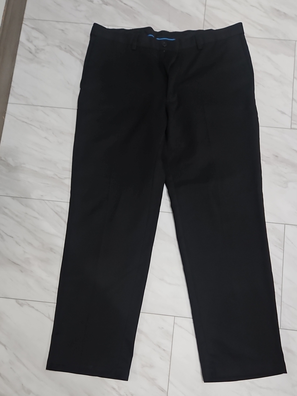 Haggar Black Men's Dress Pants - Classic Straight Leg